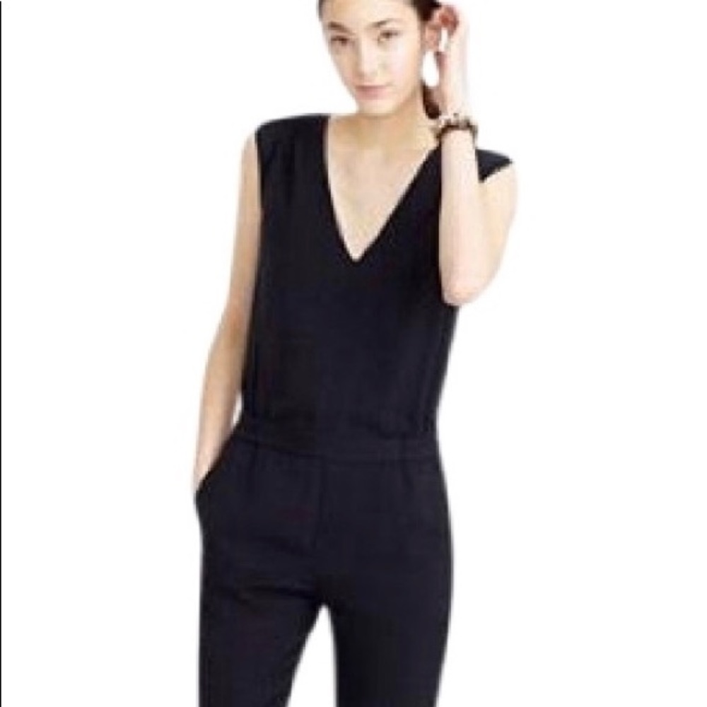 Jcrew drapery v neck jump suit 8
